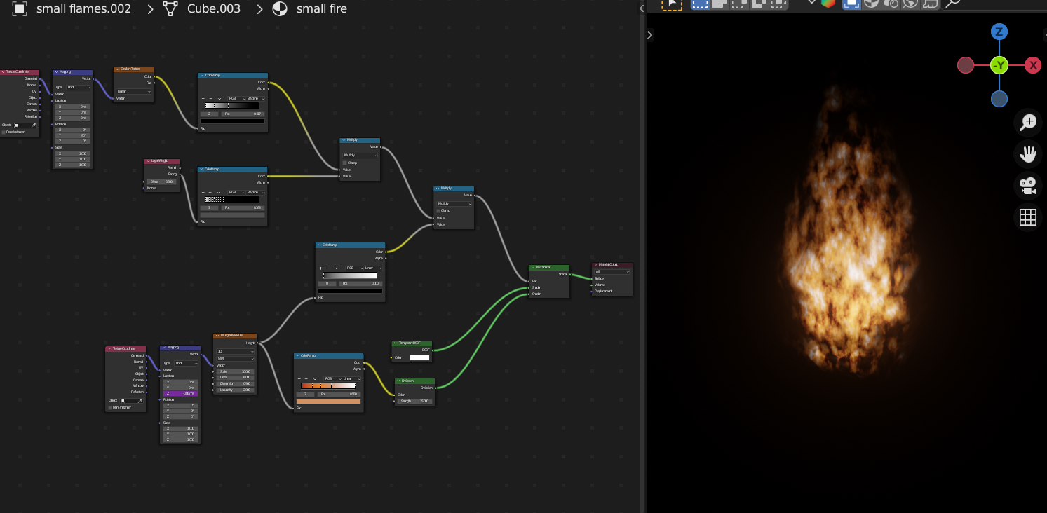 Fire shader