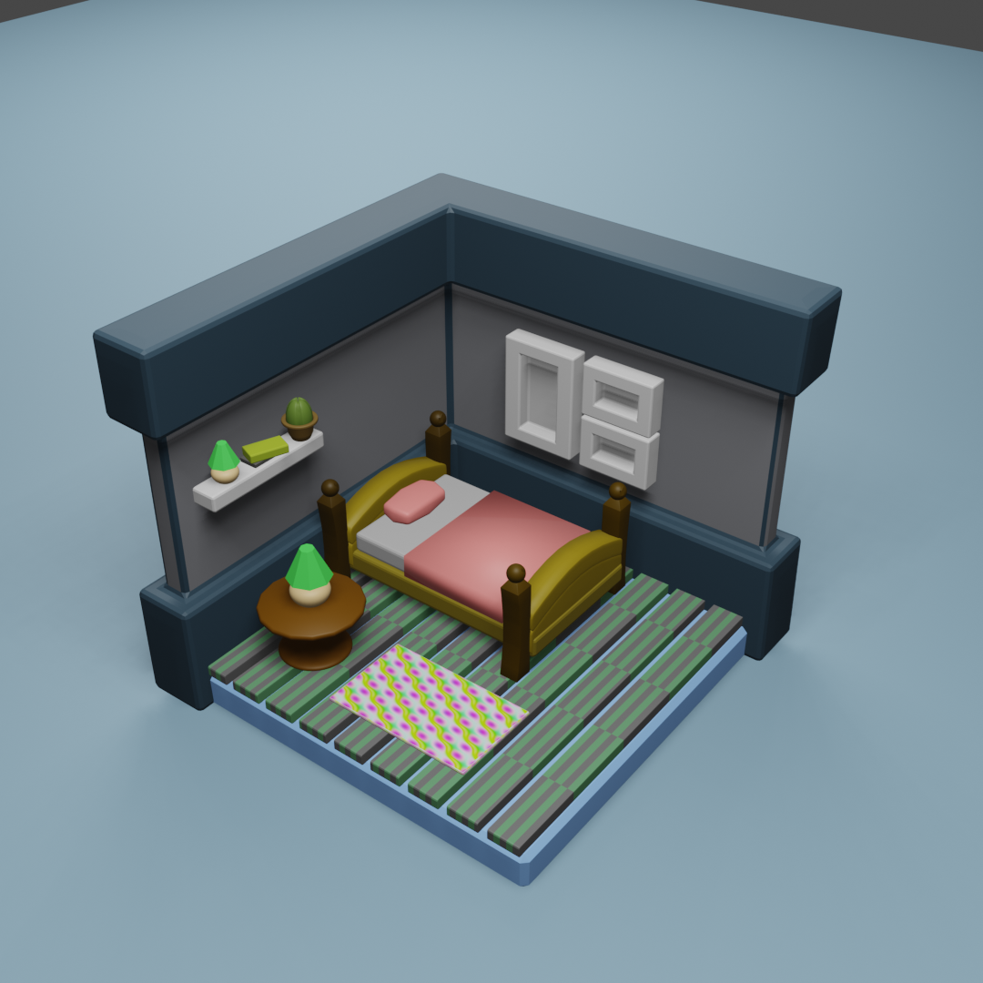3D house scene